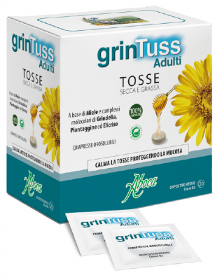 Grintuss di Aboca: compresse orosolubili monodose per contrastare la tosse secca e grassa