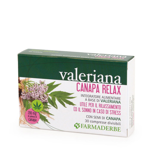 Valeriana e canapa relax